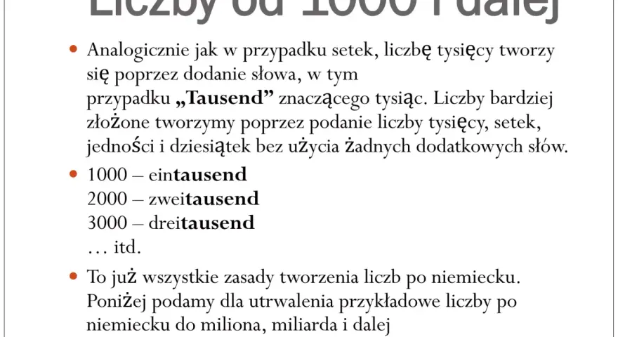 Liczby po niemiecku: Opanuj zasady i uniknij błędów!