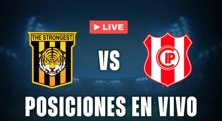 Posiciones en vivo: The Strongest vs. otro equipo.