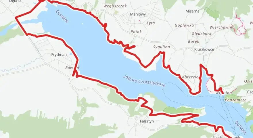 Trasa rowerowa wokół Jeziora Czorsztyńskiego, wzdłuż Dunajca. Velo Dunajec Zakliczyn zaprasza na malowniczą wycieczkę.