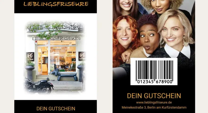 Gutschein für die Lieblingsfriseure in Berlin. Ein Gutschein für einen neuen Look!