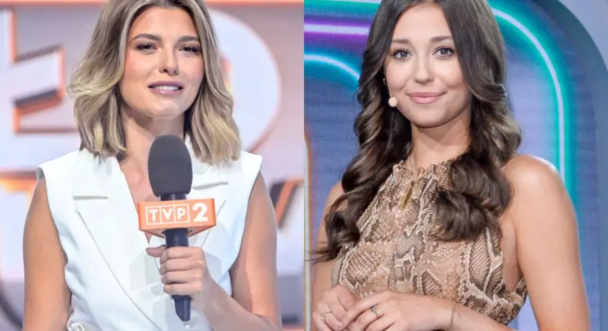 Dwie prezenterki TVP 2. Jedna z mikrofonem, druga w sukience wężowej. Jak wysłać zgłoszenie do programu?