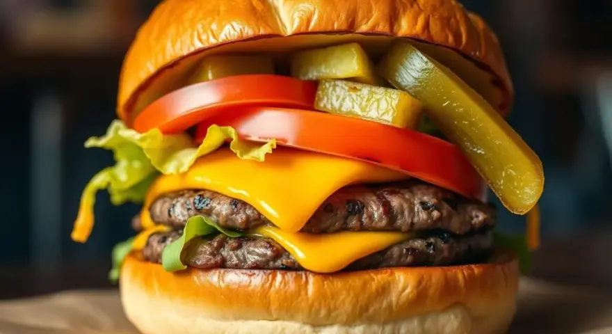 Ile kalorii ma burger? Od 250 do 1200 kcal sprawdź, jak to działa!