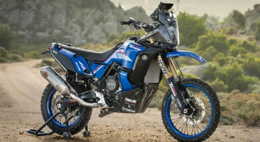 Yamaha Ténéré 700, pronta per l'avventura. La sua velocità massima è pensata per ogni terreno.