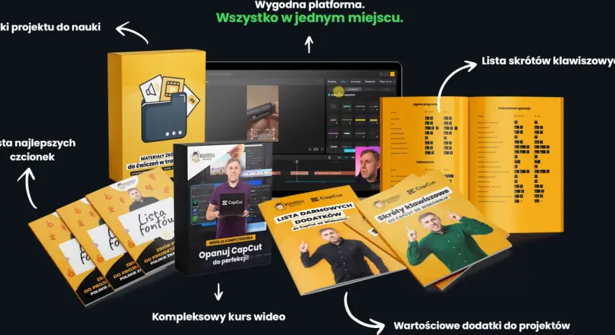 Opanuj CapCut za darmo z materiałami do nauki, listą czcionek, dodatków i skrótów klawiszowych.