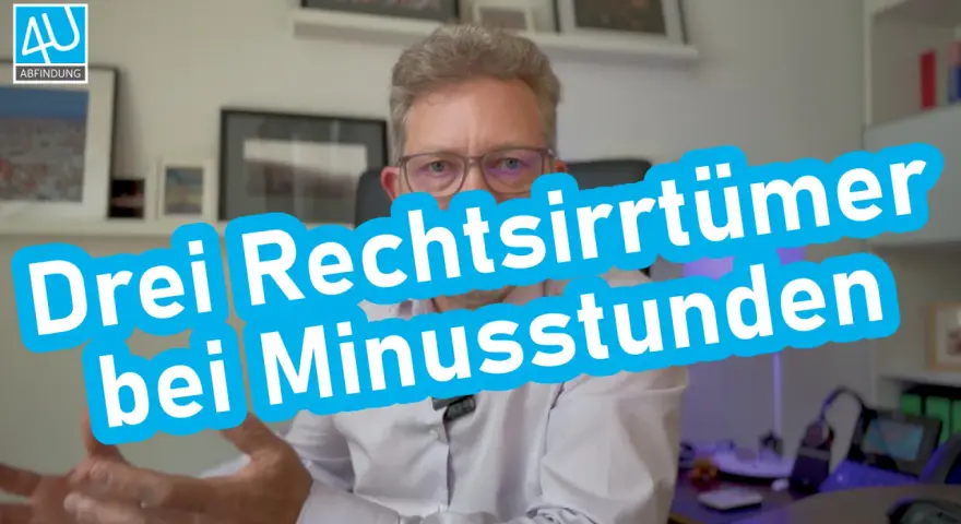 Mann erklärt drei Rechtsirrtümer bei Minusstunden.
