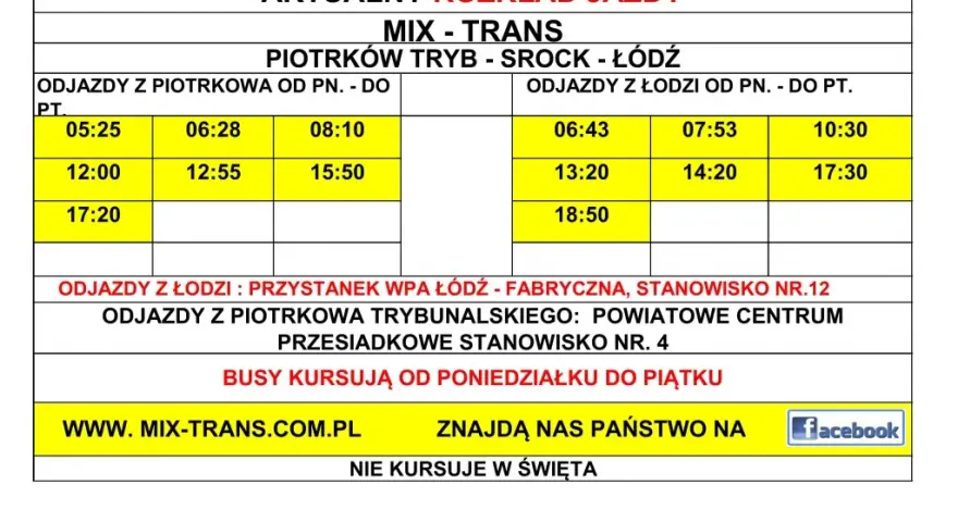 MZK Piotrków Trybunalski: Rozkład jazdy i bilety jak jeździć sprawnie?