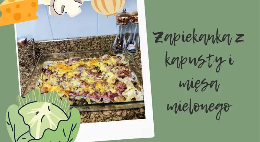 Pyszny przekładaniec z kapusty i mięsa mielonego, zapieczony z serem. Idealny na obiad!