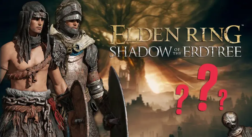 Dos guerreros de Elden Ring, uno con armadura pesada y otro con vestimenta tribal, se preparan para la batalla. ¿Qué nuevas elden ring clases nos esperan?