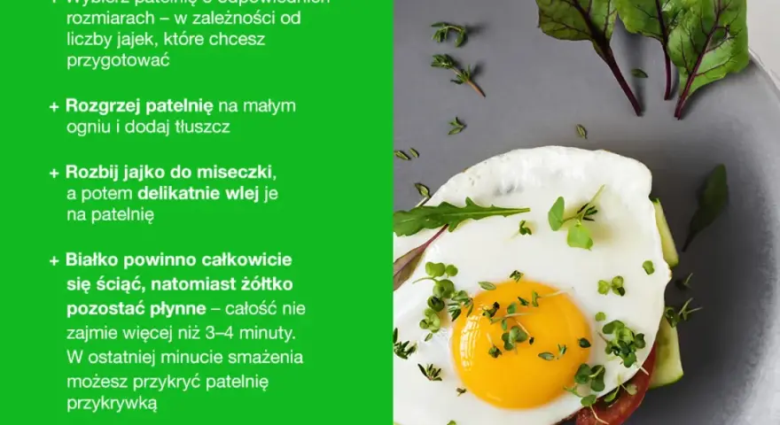Jajko sadzone na obiad: 15 pomysłów na dodatek, który odmieni Twój posiłek