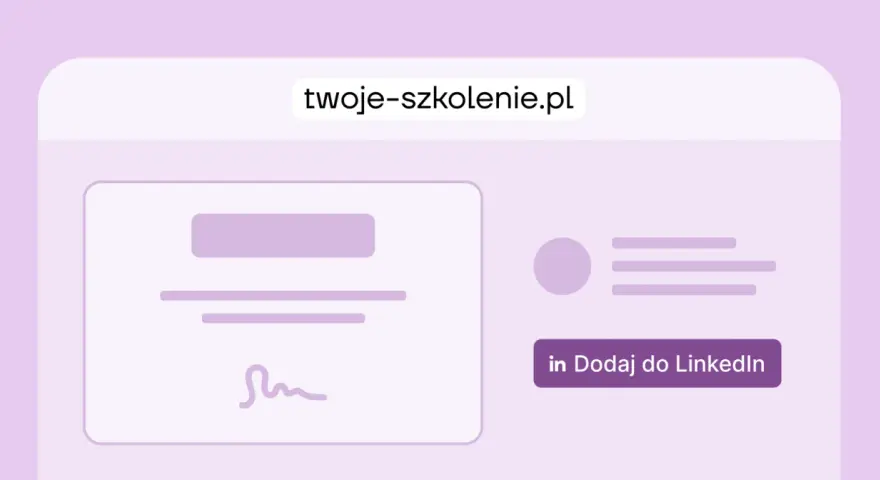 Certyfikat ukończenia kursu szczepień. Dodaj do LinkedIn.
