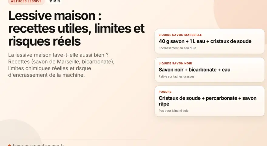 Moins de risques d'encrassement de la machine avec ces recettes de lessive maison, mais attention aux inconvénients !