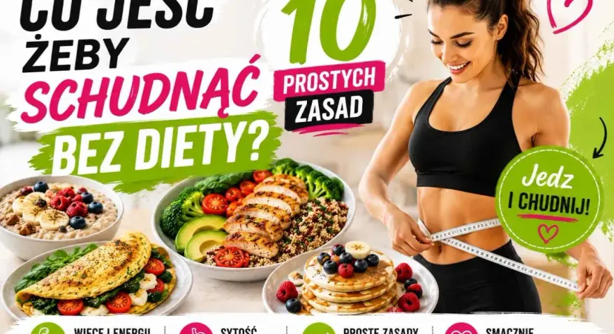 Co jeść, żeby schudnąć bez diety? 10 prostych zasad. Zdrowe posiłki: owsianka, omlet, kurczak z warzywami, naleśniki. Jedz i chudnij!