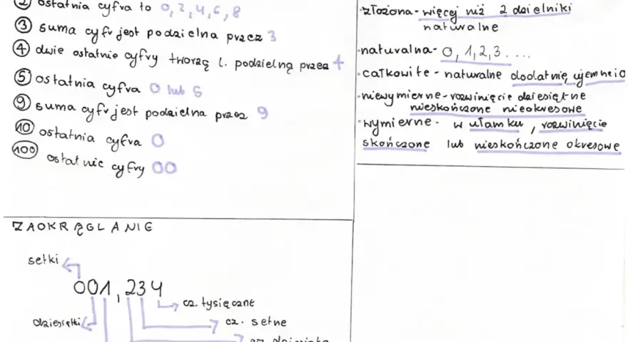 Podział liczby, zasady podzielności i zaokrąglanie – to matematyczne zagadnienia, które przypominają lekcję z epoki "Zbrodni i kary".