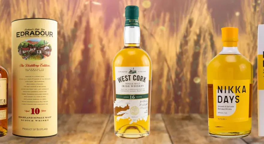 Edradour, West Cork und Nikka Days: drei Flaschen Whisky, die den besten milden Whisky für jeden Geschmack versprechen.