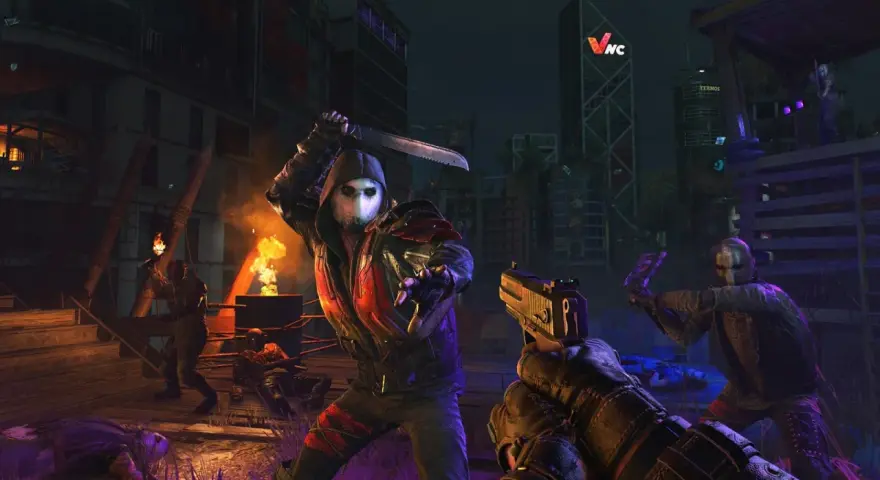 W Dying Light można grać w 4 osoby. Gracze walczą z przeciwnikami w mrocznym mieście.