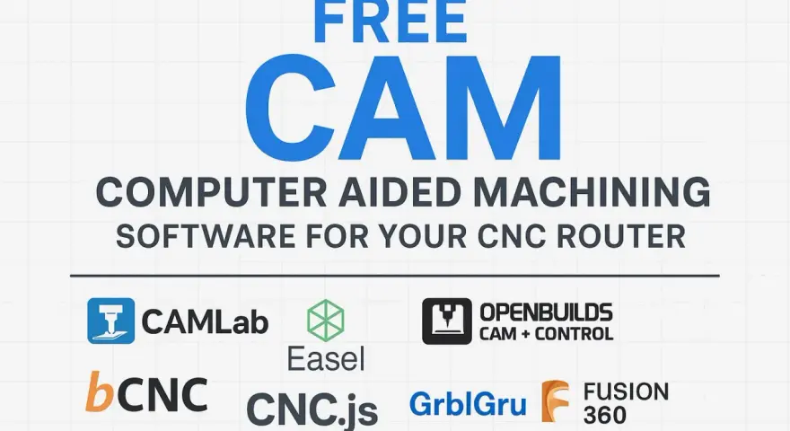 Darmowe projekty CNC i oprogramowanie CAM. Znajdź najlepsze narzędzia do swojej frezarki CNC.