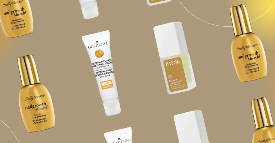 Najlepsza odżywka do paznokci z apteki: Sally Hansen Nailgrowth Miracle, PAESE Keratin Regeneration i Orientana Naturalny Eliksir.