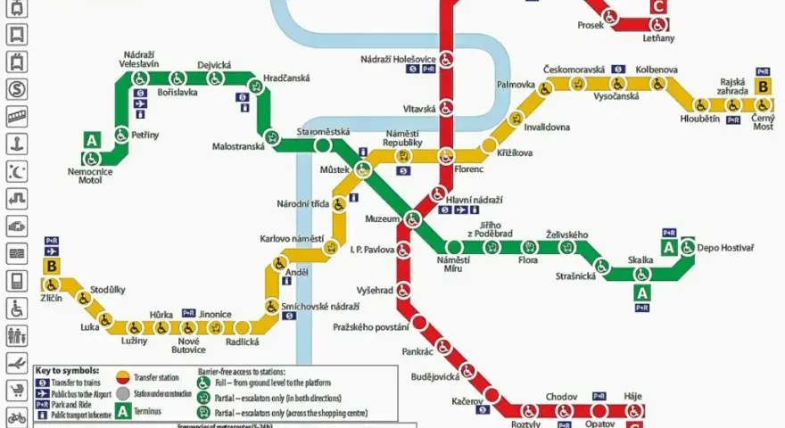 Praga: Rozkład jazdy, bilety Poruszaj się jak lokals!