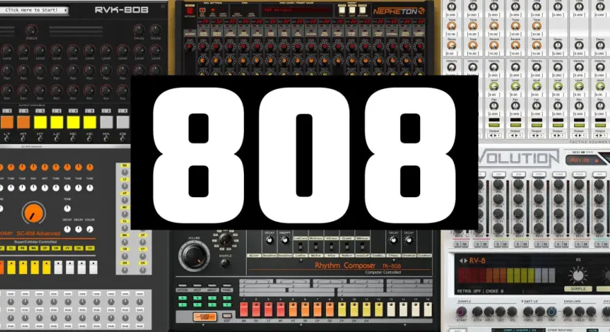 Kollektion von virtuellen Instrumenten, die den legendären 808-Sound emulieren. Hier gibt es einen free 808 vst zum Download.