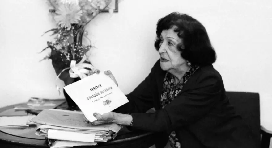 Mira Zimińska-Sygietyńska prezentuje zbiór "Śpiewy burszów polskich", przypominając o dzieciach i ich dziedzictwie.