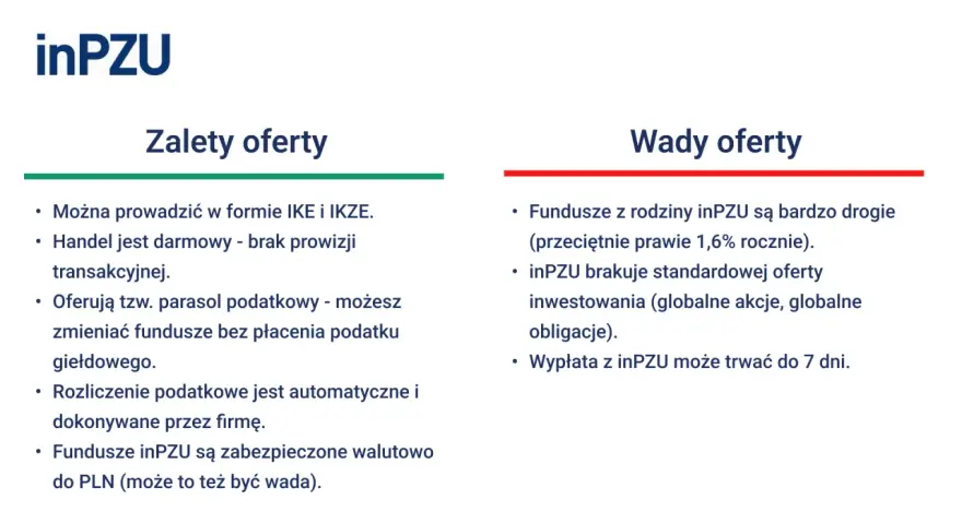 Zalety i wady funduszy inPZU. Czy warto inwestować w fundusze inwestycyjne? Sprawdź!