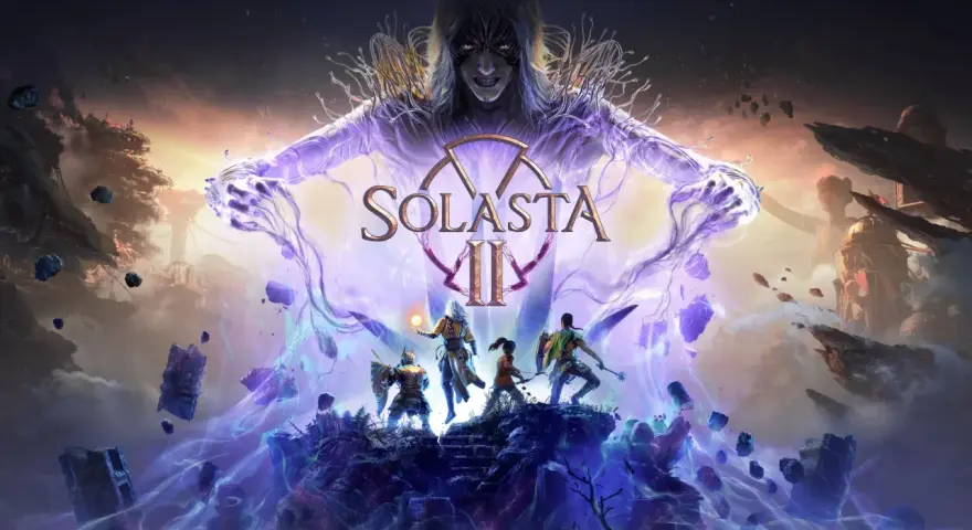 Un grupo de aventureros se enfrenta a una entidad sombría en el mundo de Solasta 2.
