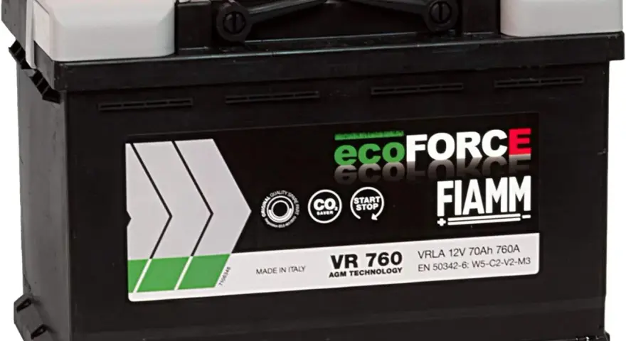 Batteria auto FIAMM ecoFORCE VR 760, 12V 70Ah. Ideale per sistemi start e stop non funziona? Questa è la soluzione.