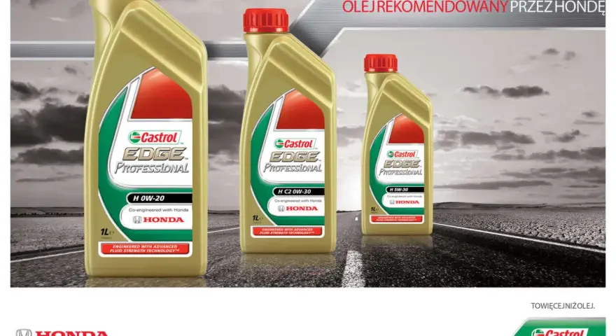 Olej Castrol EDGE Professional H 5W30 LL do silników Hondy. Idealny wybór dla Twojego auta.