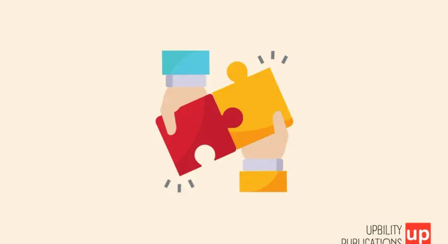 Due mani uniscono due pezzi di un puzzle, rosso e giallo. Un'immagine che sembrava autismo invece, ora rappresenta la collaborazione.