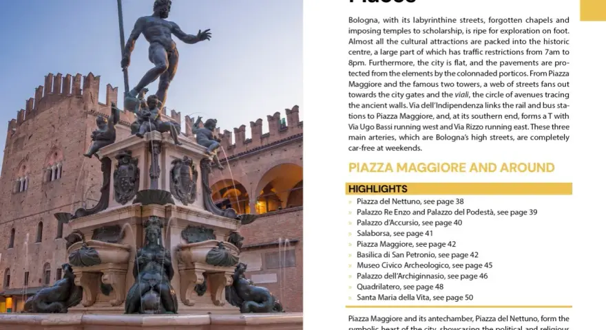 The Fountain of Neptune in Bologna, a popular meeting point, perfect for a train to Bologna adventure.