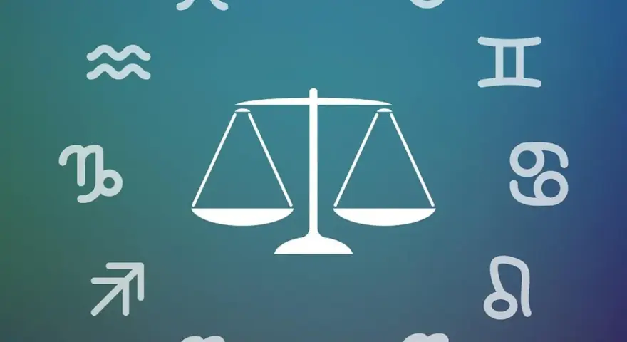 Waga, symbol sprawiedliwości, otoczona innymi znakami zodiaku. Czy to najgorszy znak zodiaku?