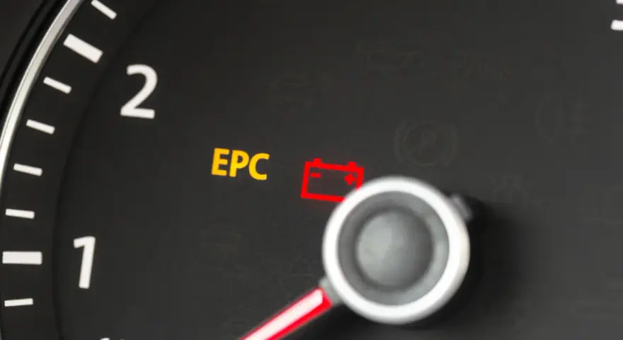 Das EPC leuchtet und das Auto ruckelt. Die Batteriewarnleuchte ist ebenfalls an.