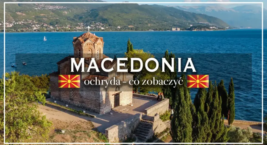 Ochryda, perły ochrydzkie nad jeziorem. Kościół św. Jana w Kaneo, Macedonia.