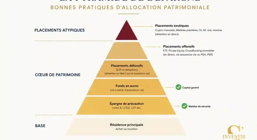 La pyramide de l'épargne en France : de la résidence principale aux placements exotiques, une stratégie pour optimiser votre patrimoine et anticiper le contrôle fiscal.