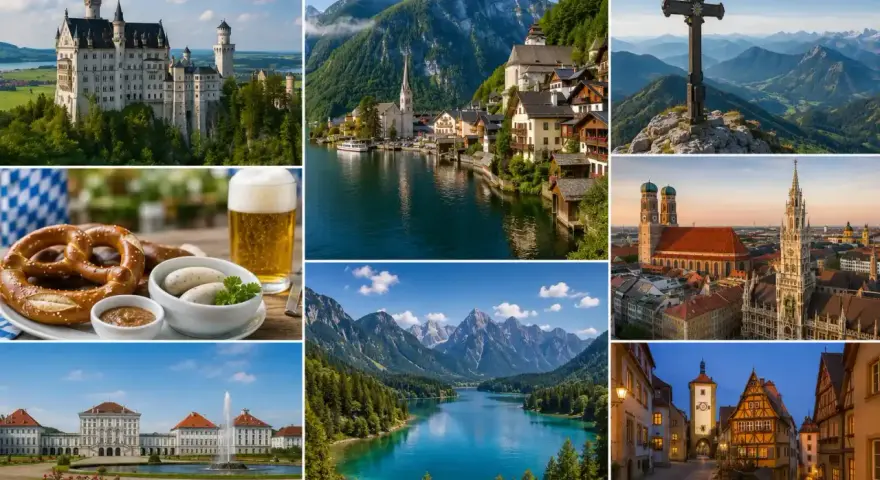 Zamek Neuschwanstein, Monachium, jezioro i góry, precle z piwem – to wszystko Bawaria, Niemcy.