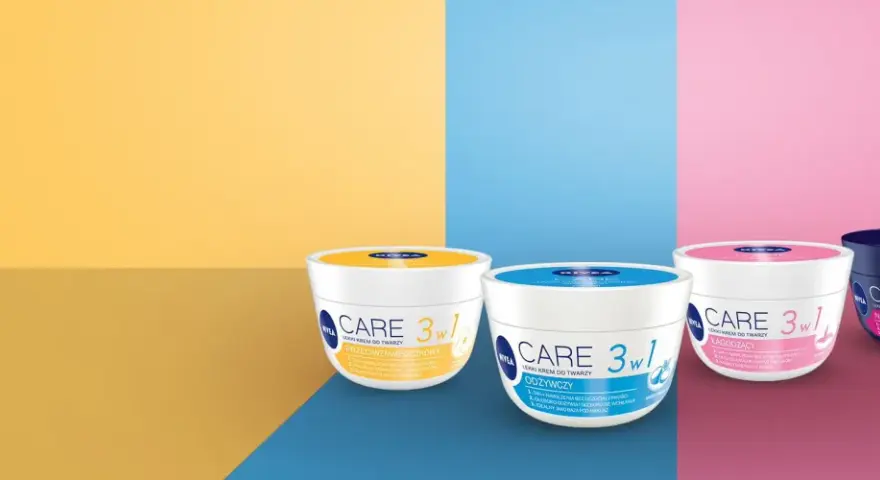Trzy kremy Nivea Care 3w1: przeciwzmarszczkowy, odżywczy i na noc. Czy krem Nivea wysusza skórę? Te produkty nawilżają.