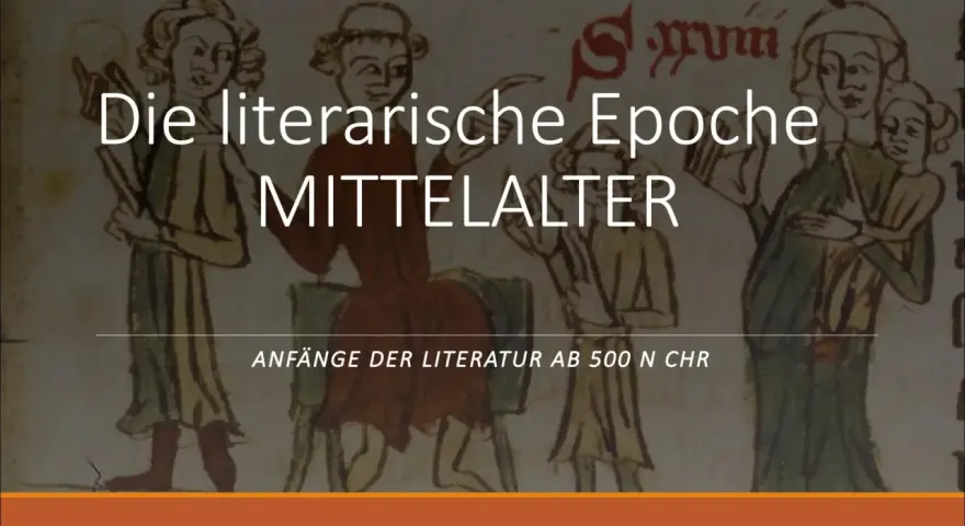 Mittelalterliche Illustration von Menschen, die Texte lesen und schreiben.