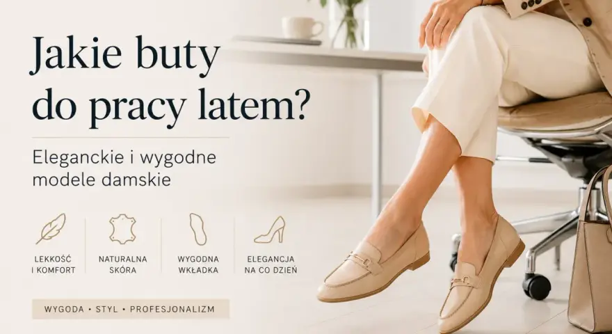Jakie buty na lato do pracy? Eleganckie, beżowe mokasyny damskie ze skóry naturalnej, zapewniające lekkość i komfort.