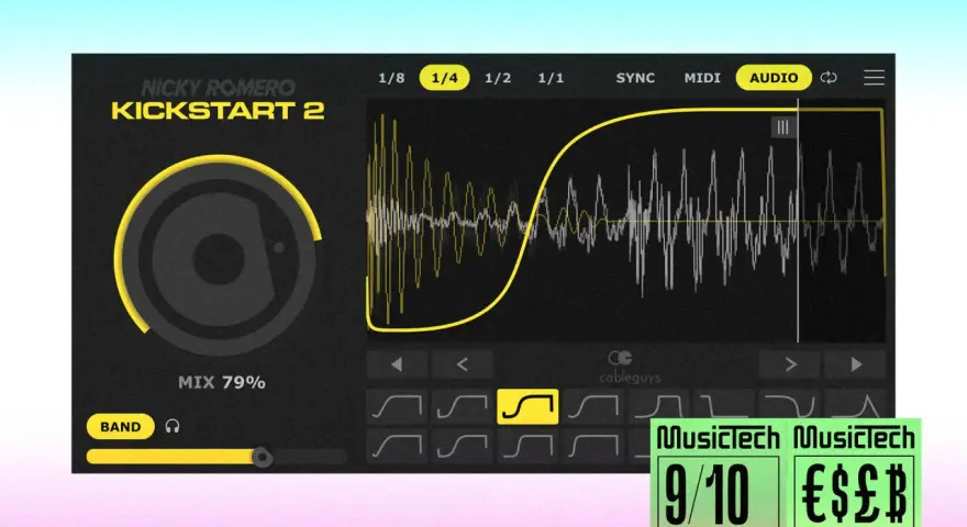 Nicky Romero Kickstart 2: ein Musikproduktions-Tool mit Wellenform-Anzeige und Auszeichnungen.