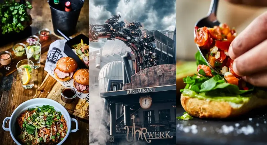 Leckeres Essen im Phantasialand: Burger, Bowl & frische Zutaten. Ein Restaurant mit einzigartiger Atmosphäre.