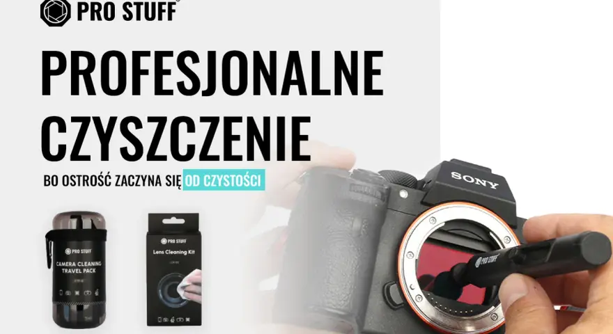 Profesjonalne czyszczenie obiektywu aparatu Sony. Zestawy Pro Stuff zapewnią ostrość od czystości.