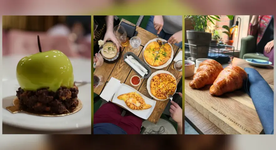 Pyszne ciasto, gruzińskie chaczapuri i chrupiące croissanty. Idealne miejsce, gdzie zjeść dobry obiad Bielsko Biała.