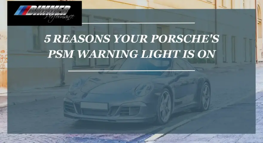 Porsche z zapaloną kontrolką PSM. Dowiedz się, co to znaczy i dlaczego się świeci.