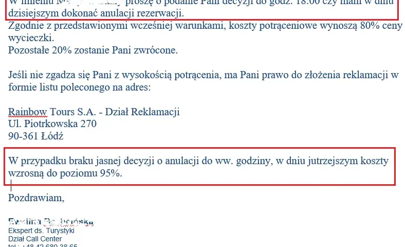 Jak napisać odwołanie od decyzji biura podróży, aby je uzyskać?