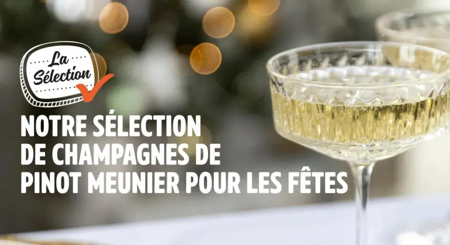 Notre sélection de champagnes de Pinot Meunier pour les fêtes. Des bulles fines pour célébrer.