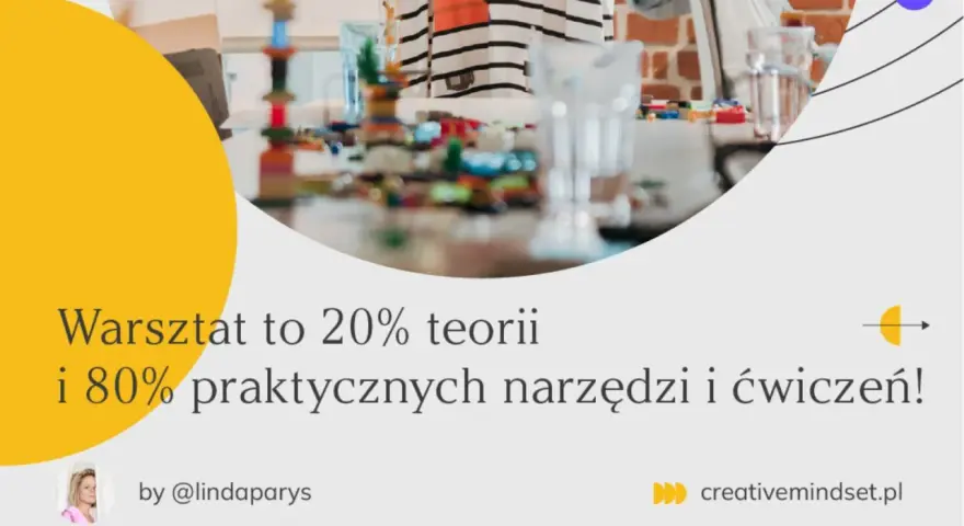 Warsztat buduje umiejętności, pokazując, że czy talent istnieje, czy go rozwijamy. 80% praktyki, 20% teorii.