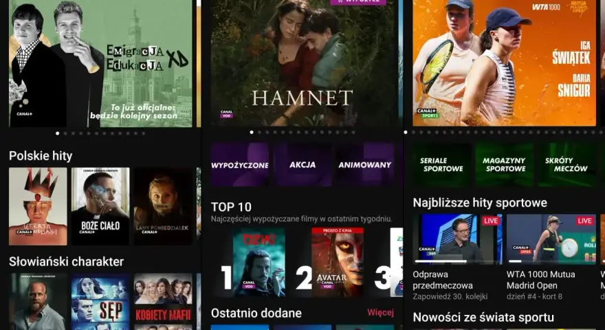 Jak oglądać telewizję przez internet? Aplikacja Canal+ oferuje polskie hity, seriale, filmy i sport na żywo.