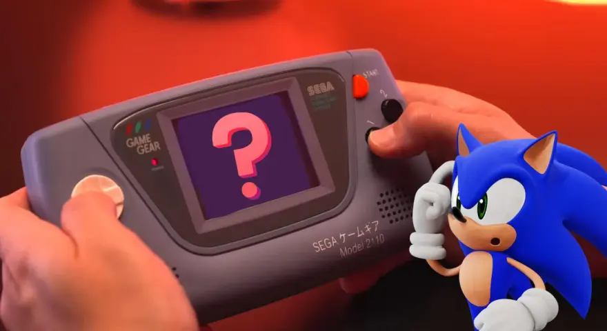 Sonic se pregunta si esta es la nueva consola Sega Game Gear.
