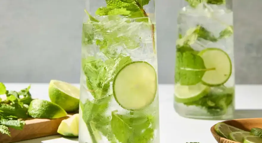 Orzeźwiający bacardi drink ze spritem, lodem, miętą i limonką. Idealny na upalne dni.