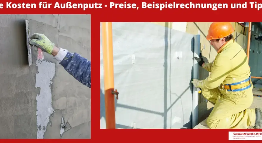 Außenputz wird aufgetragen. Informieren Sie sich über die verputzen Kosten, Preise und Tipps für Ihr Haus.